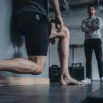 Exercices de mobilité : talon au sol, genou au mur, test de souplesse