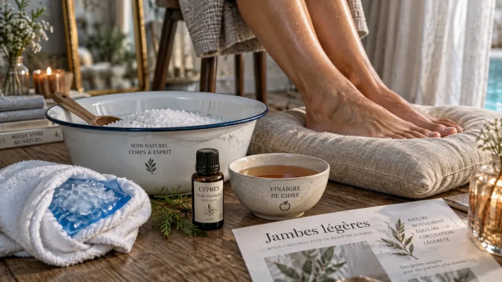 Jambes lourdes et circulation sanguine : 5 remèdes naturels pour retrouver la légèreté