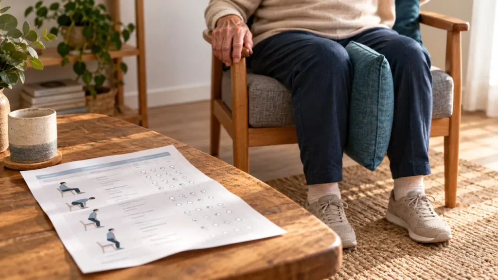 Six exercices à domicile pour renforcer ses muscles après 60 ans, en toute sécurité